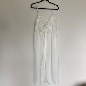Lonely Off-white Strap Tie back Midi Dress Size 8